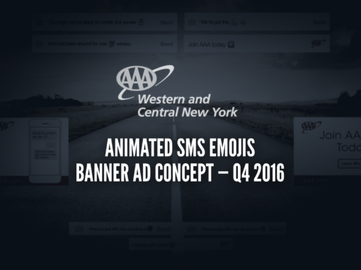AAA WCNY | MEMBERSHIP — ANIMATED SMS EMOJIS BANNER AD CONCEPT — Q4 2016